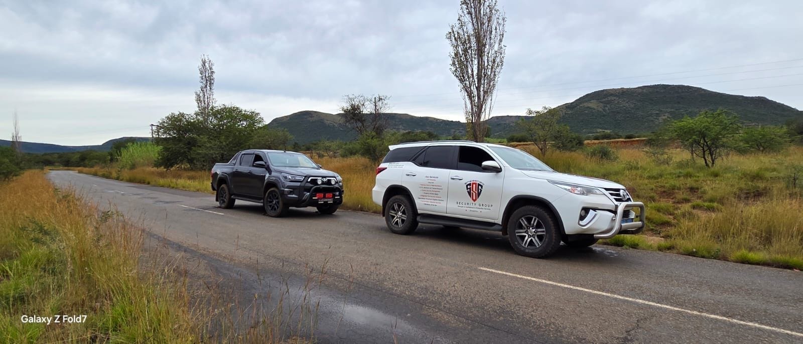 Snesenzo vehicles on a close-protection assignment